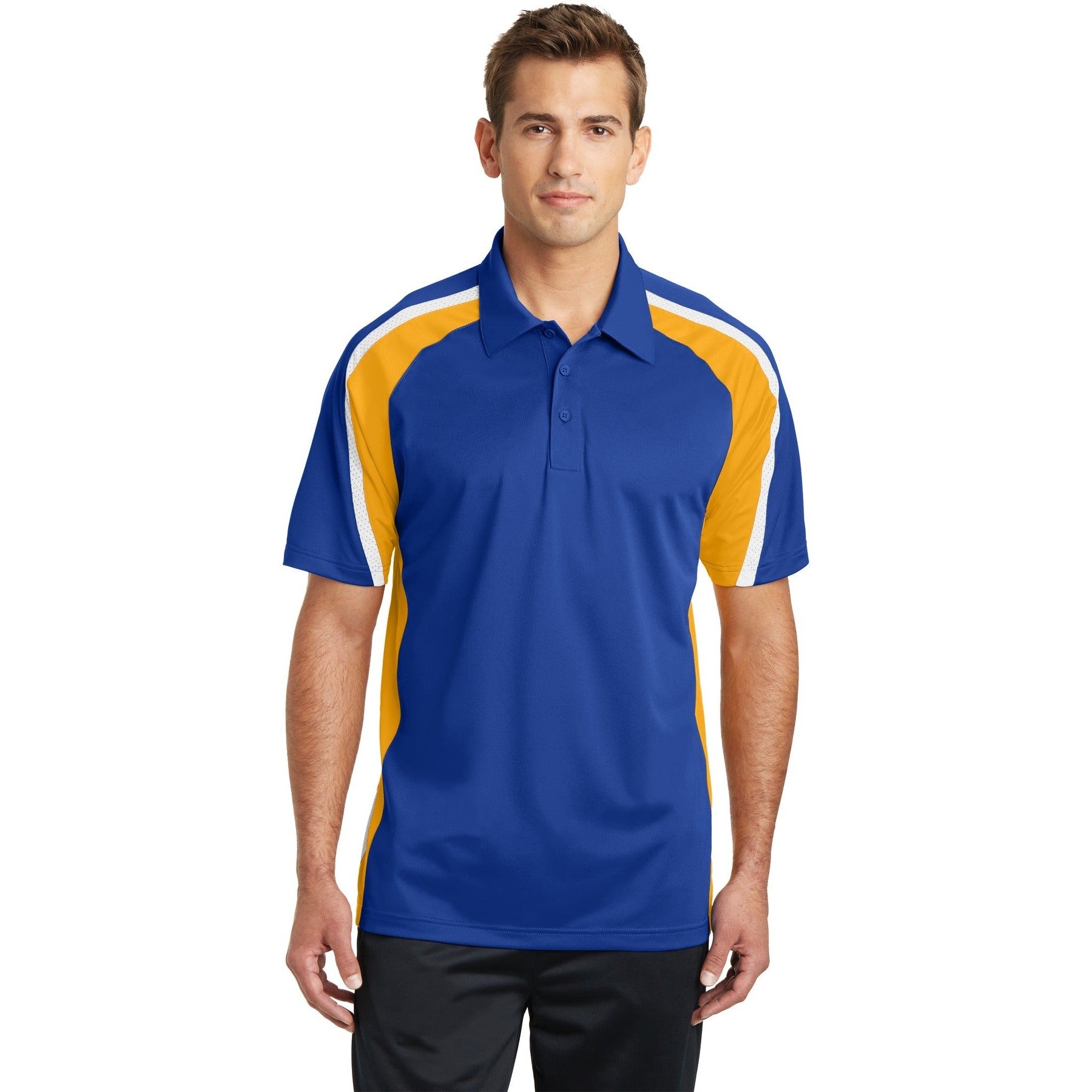 Sport-Tek-Sport-Tek® Tricolor Micropique Sport-Wick® Polo. ST654-MedTech-3
